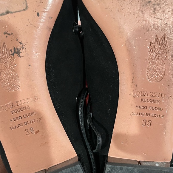 Aquazzura suede lace up flats - Picture 4 of 5